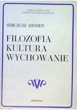 Filozofia kultura wychowanie