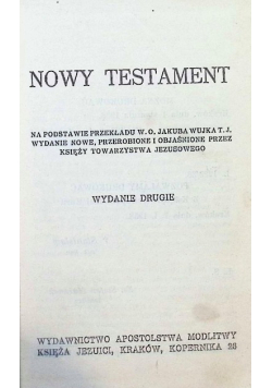 Nowy testament 1938 r.