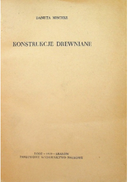 Konstrukcje drewniane