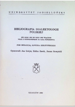 Bibliografia dialektologii polskiej