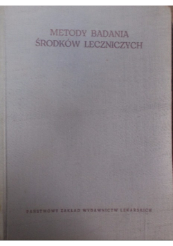 Metody badania środków leczniczych