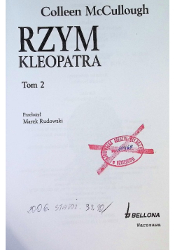 Rzym Kleopatra Tom 2