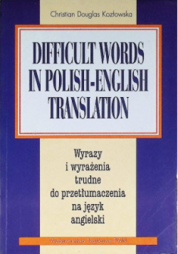 Difficult words in polish - english translation