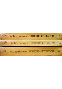 Historia filozofii Tom I do III