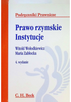 Prawo rzymskie Instytucje