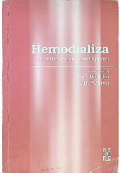 Hemodializa techniki wysokiej wydajności
