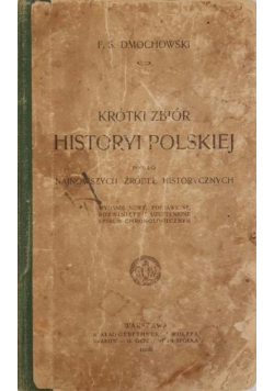 Krótki zbiór historyi polskiej 1906r.