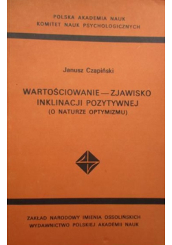 Wartościowanie zjawisko inklinacji pozytywnej