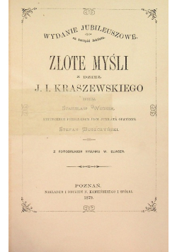 Złote myśli 1879 r.