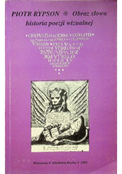 Obraz słowa historia poezji wizualnej