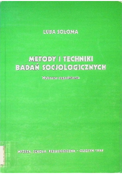 Metody i techniki badań socjologicznych