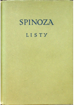 Spinoza listy