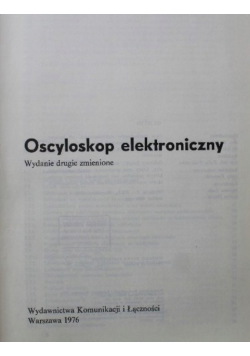 Oscyloskop elektroniczny