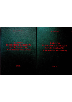 Katalog ruchomych zabytków sztuki sakralnej Tom I i II