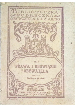 Prawa i obowiązki obywatela 1922 r.