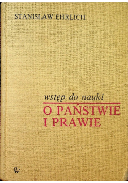 Wstęp do nauki o Państwie i prawie