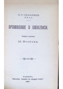 Opowiadanie o gwiazdach 1902 r.