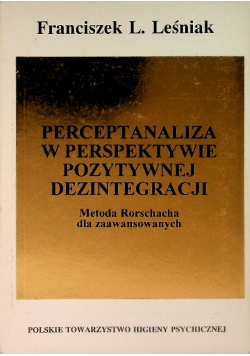 Perceptanaliza w perspektywie pozytywnej dezintegracji