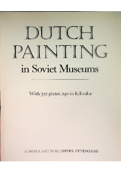 Dutch Painting in Soviet Museums