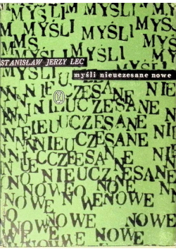 Myśli nieuczesane nowe