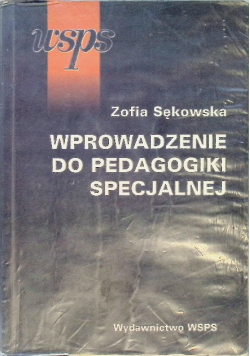 Wprowadzenie do pedagogiki specjalnej