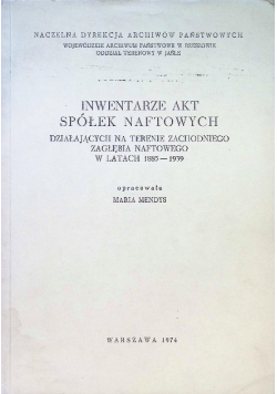 Inwentarze akt spółek naftowych