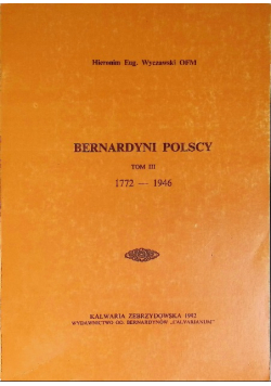 Bernardyni polscy Tom III