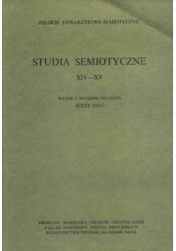 Studia semiotyczne XIV - XV