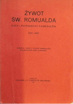 Żywot św Romualda 1927 r.