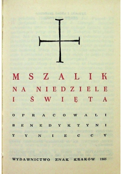 Mszalik na niedziele i święta