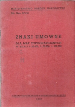 Znaki umowne dla map topograficznych