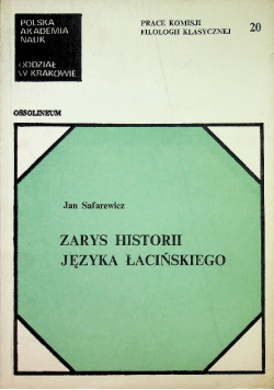 Zarys Historii Języka Łacińskiego