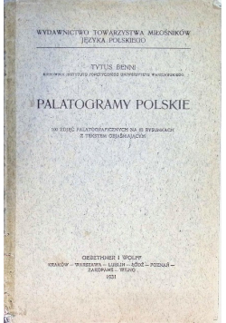 Palatogramy Polskie 1931 r.