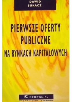Pierwsze oferty publiczne na rynkach kapitałowych