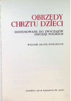 Obrzędy chrztu dzieci