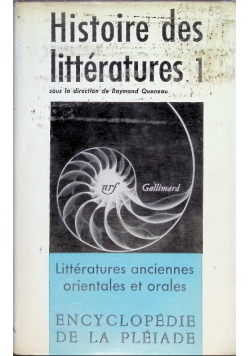 Histoire des litteratures 1