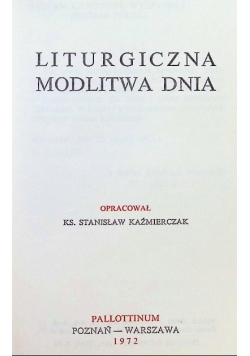 Liturgiczna modlitwa dnia