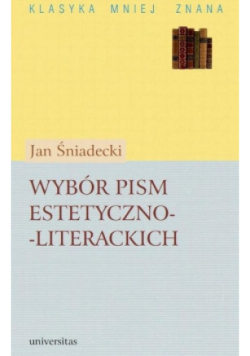 Wybór pism estetyczno literackich