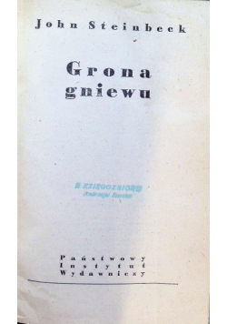 Grona gniewu