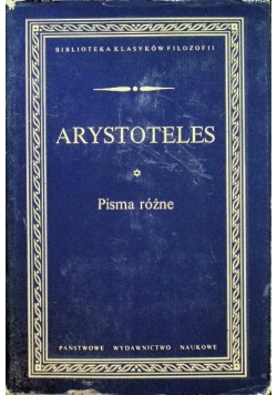 Arystoteles Pisma różne