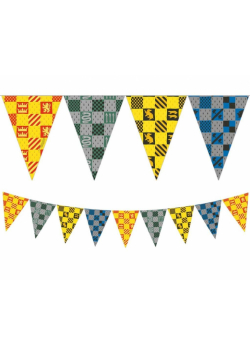Banner Harry Potter Hogwarts Houses flagi