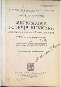 Mikroskopja i chemja kliniczna 1925 r.