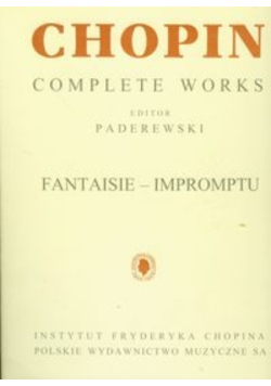 Chopin Complete Works Fantaisie-impromptu