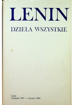 Lenin Dzieła wszystkie Tom 54
