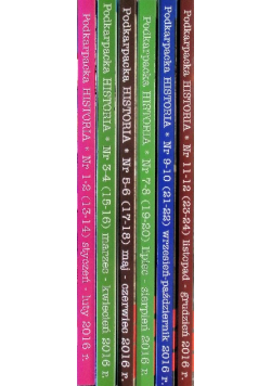 Podkarpacka historia dwumiesięcznik Nr 1 do 12 / 16