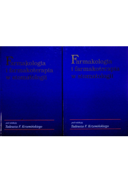 Farmakologia i farmakoterapia w stomatologii Tom 1 i 2