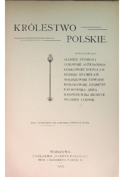Opis ziem zamieszkanych przez Polaków Tom II 1904 r.
