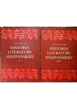 Historia literatury hiszpańskiej Tom 1 i 2
