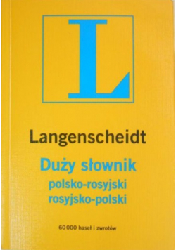 Duży słownik polsko rosyjski rosyjsko polski