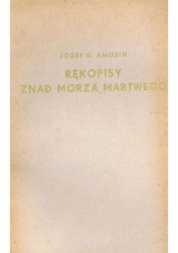 Rękopisy znad morza martwego